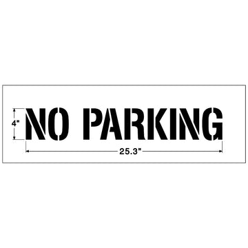 Newstripe NO PARKING Stencil