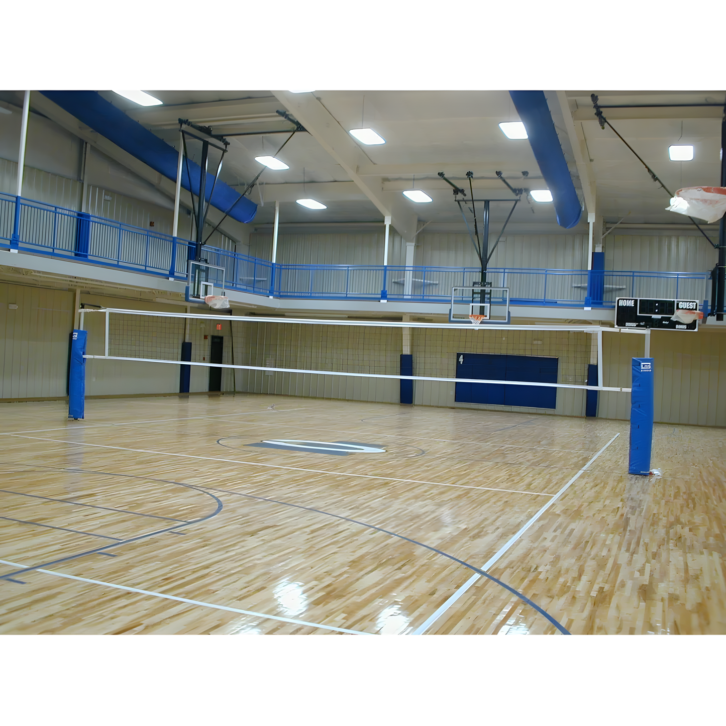 Gared Rallyline Scholastic 3-1/2" OD Telescopic Volleyball Hoop System