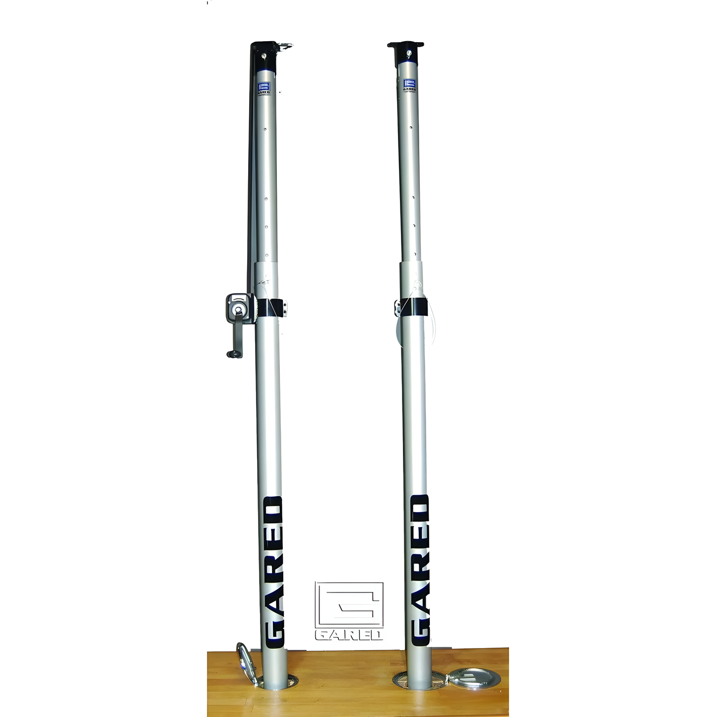 Gared Rallyline Scholastic 3-1/2" OD Telescopic Volleyball Hoop System