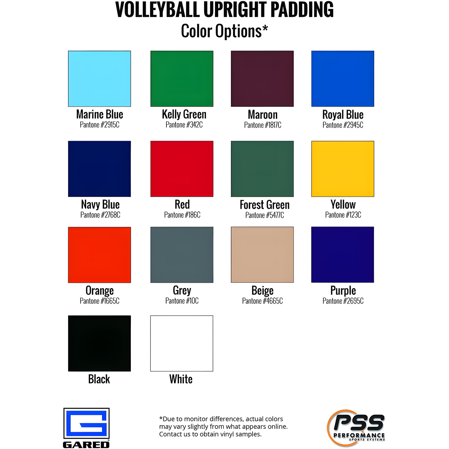 Gared Sports Omnisteel 3" OD One-Court Volleyball Hoop System 5100