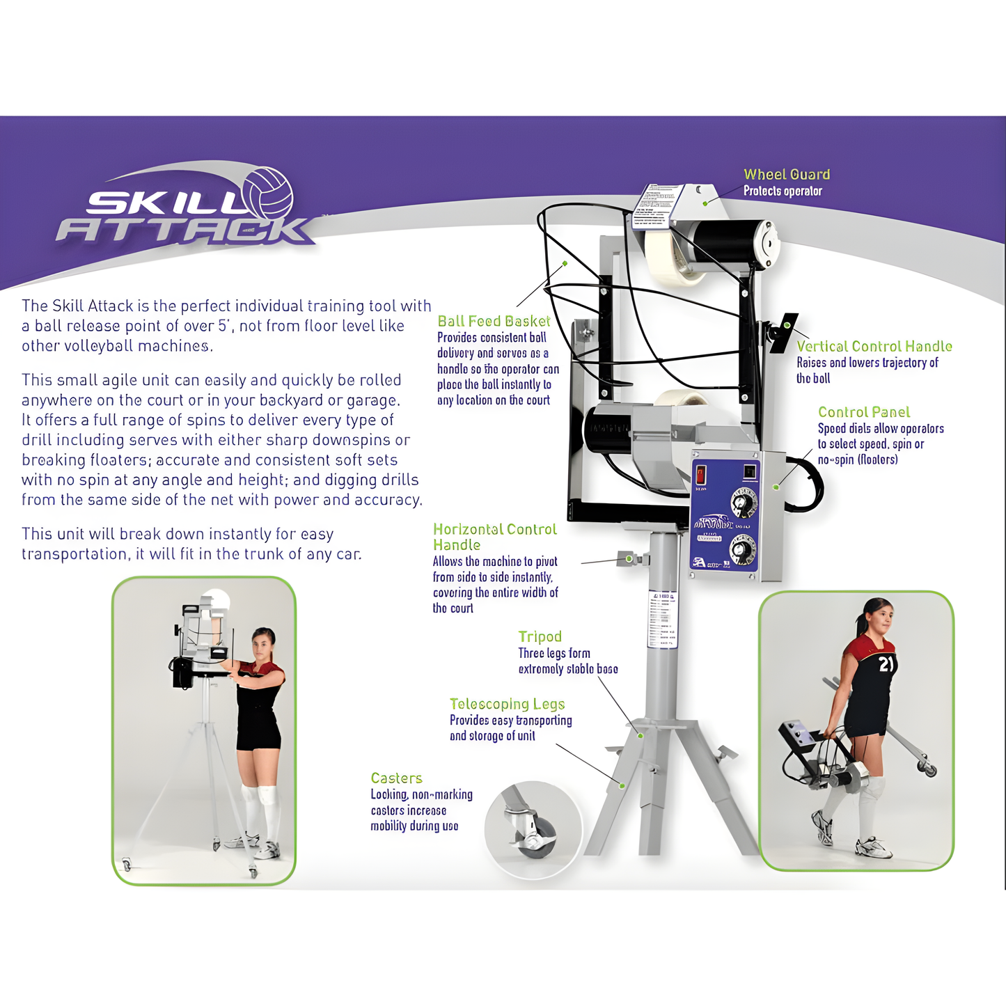Skill Attack Volleyball Serving Machine – Precision Training Tool