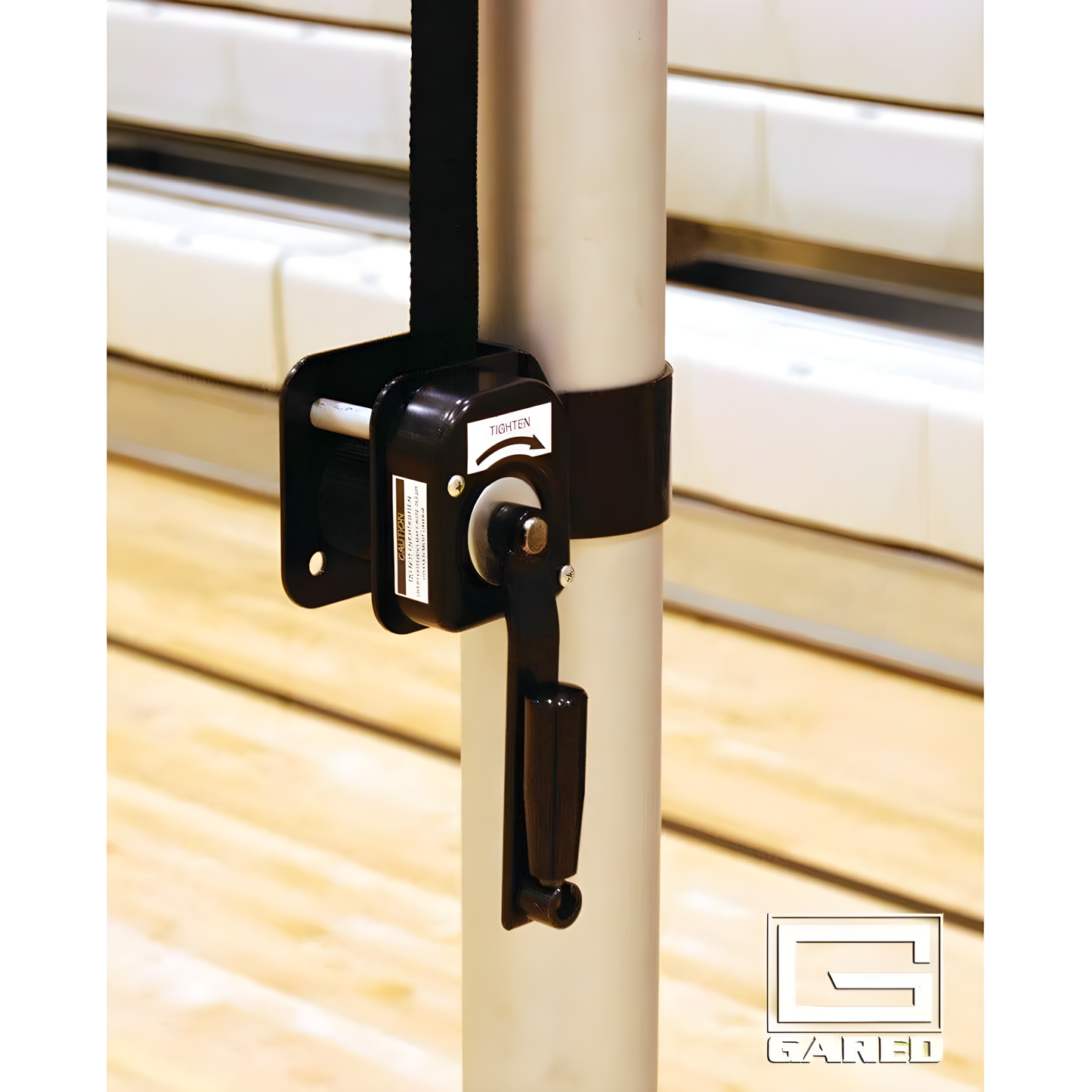 Gared Rallyline Scholastic 3-1/2" OD Telescopic Volleyball Hoop System