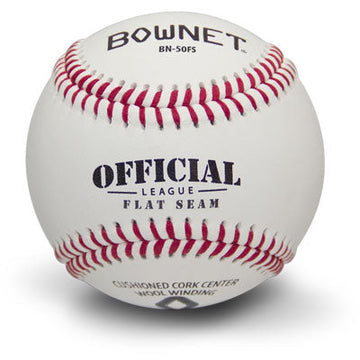 Bownet Flat Seam: Pro / Collegiate / High School Game Baseballs (BN-50 FS)