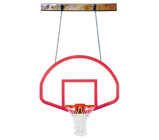 First Team FoldaMount46 Rebound Wall Mounted Basketball Hoops- 39"x54" Fiberglass