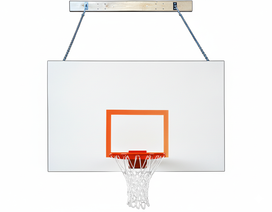 First Team SuperMount68 Magnum Wall Mount Basketball Hoop- 42"x72" Steel First Team