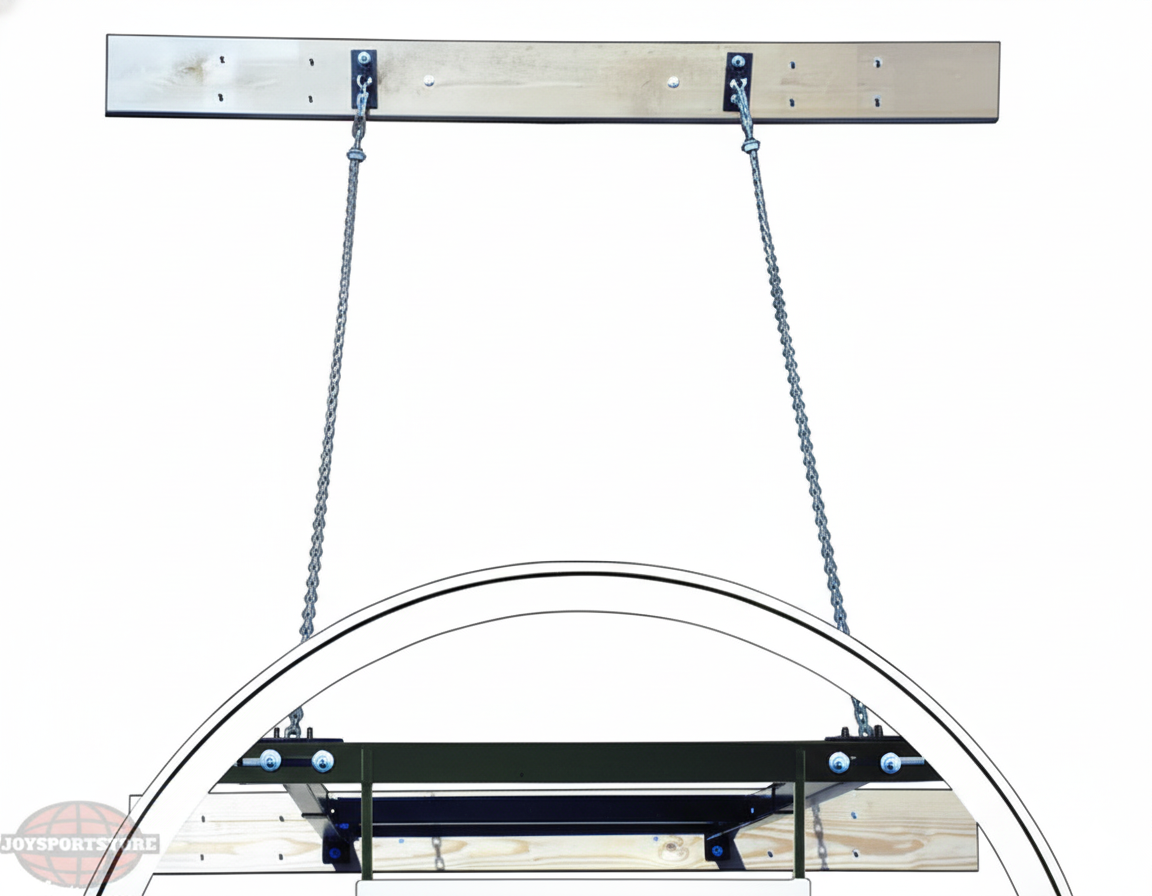 First Team SuperMount68 Advantage Wall Mount Basketball Hoop- 39"x54" Tempered Glass First Team