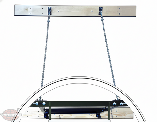 First Team SuperMount68 Advantage Wall Mount Basketball Hoop- 39"x54" Tempered Glass First Team