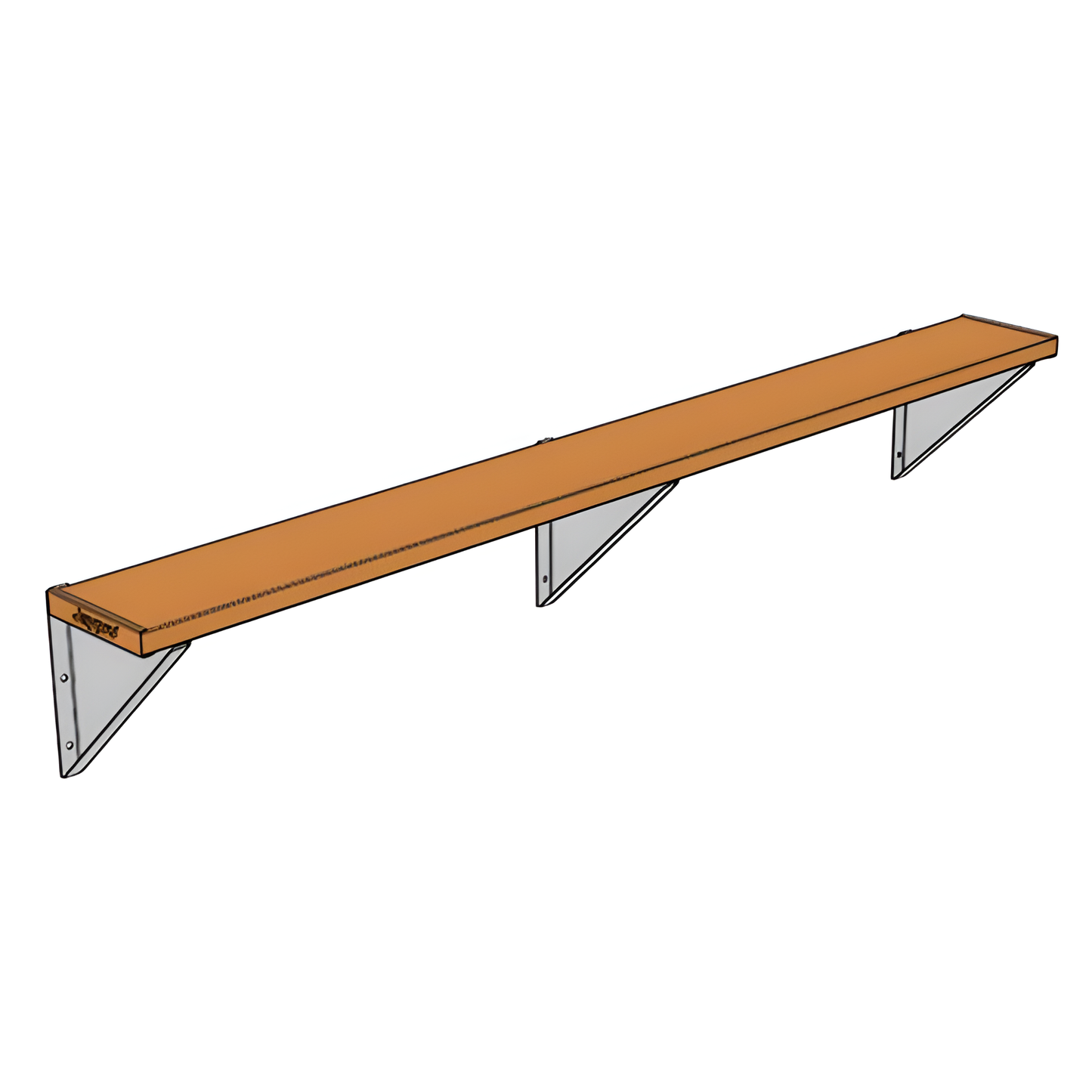 Jaypro Sports Outdoor Player Benches - Wall-Mounted - Powder Coated (PBW-75PC)