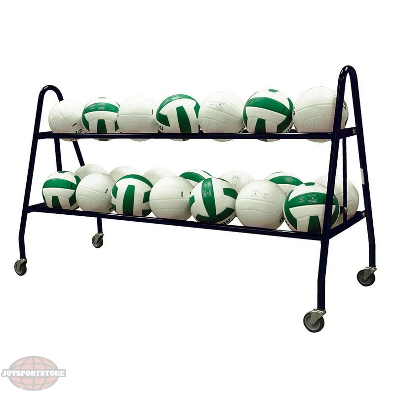 Jaypro Ball Carrier – Deluxe (18 Ball) | Heavy-Duty Rolling Rack for Gym & Field Use (BBC-18) - JoySportStore