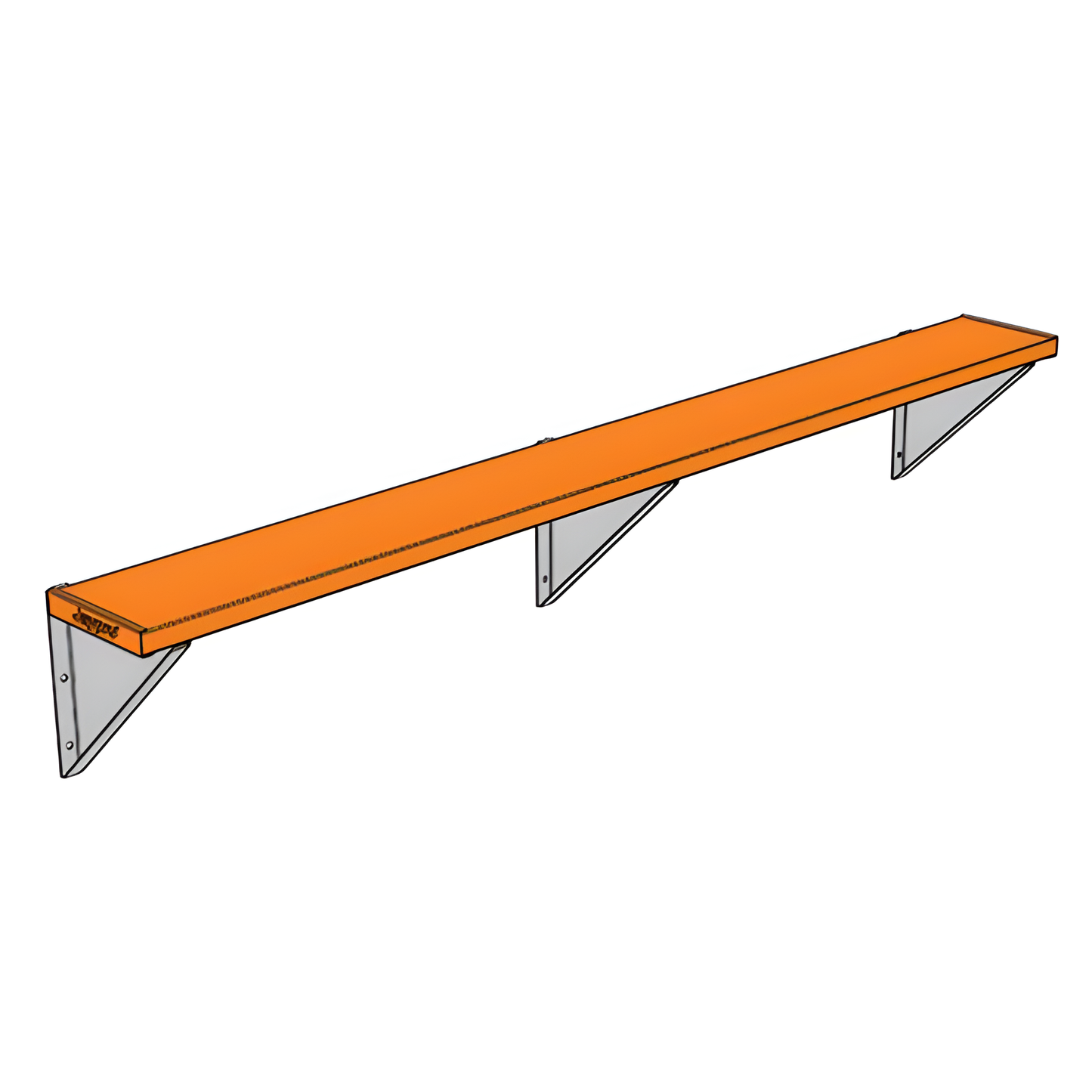 Jaypro Sports Outdoor Player Benches - Wall-Mounted - Powder Coated (PBW-75PC)