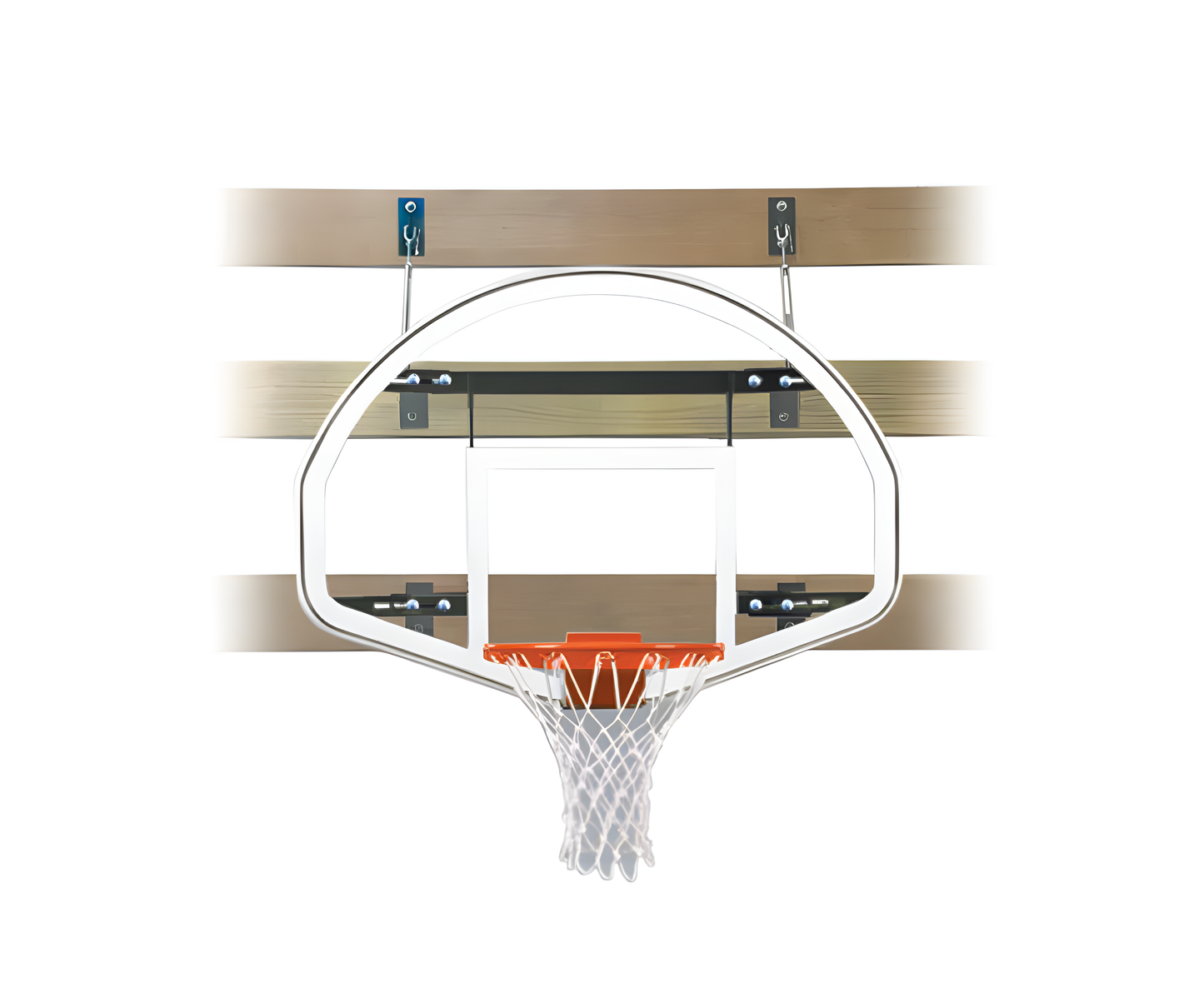 FIRST TEAM SUPERMOUNT01 ADVANTAGE WALL MOUNTED BASKETBALL Hoop-39"X54" TEMPERED GLASS