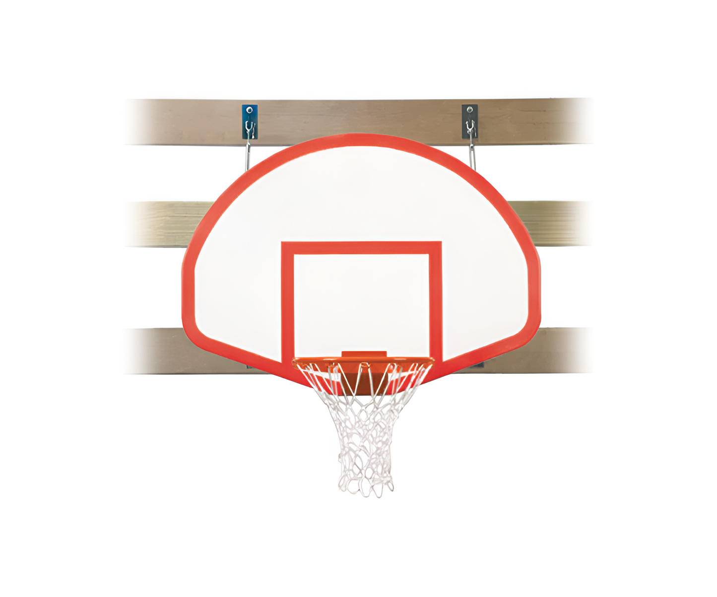FIRST TEAM SUPERMOUNT01 REBOUND WALL MOUNTED BASKETBALL HOOPS- 39"X54" FIBERGLASS
