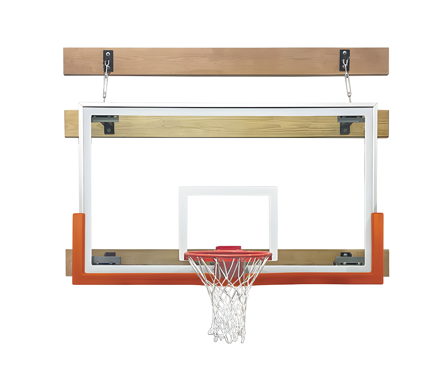 FIRST TEAM SUPERMOUNT01 VICTORY WALL MOUNTED BASKETBALL Hoops- 42"X72" TEMPERED GLASS