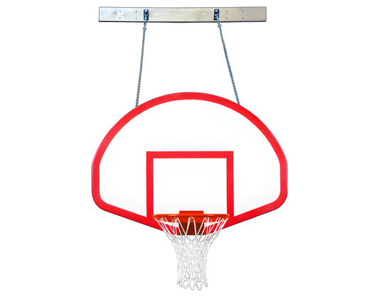 First Team SuperMount68 Rebound Wall Mounted Basketball Hoops- 39"x54" Fiberglass