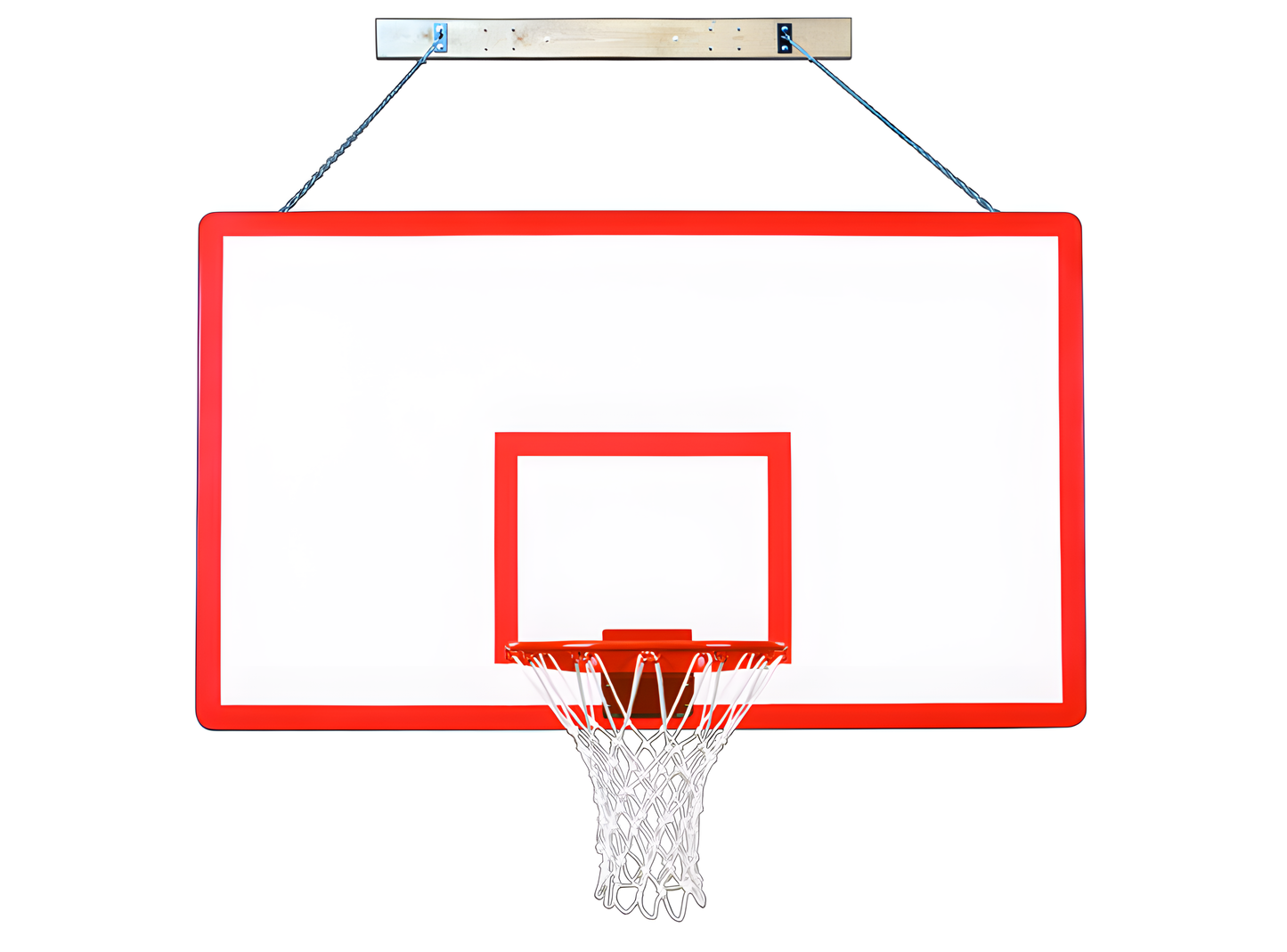 First Team SuperMount82 Performance Wall Mounted Basketball Hoops- 42"x72" Fiberglass