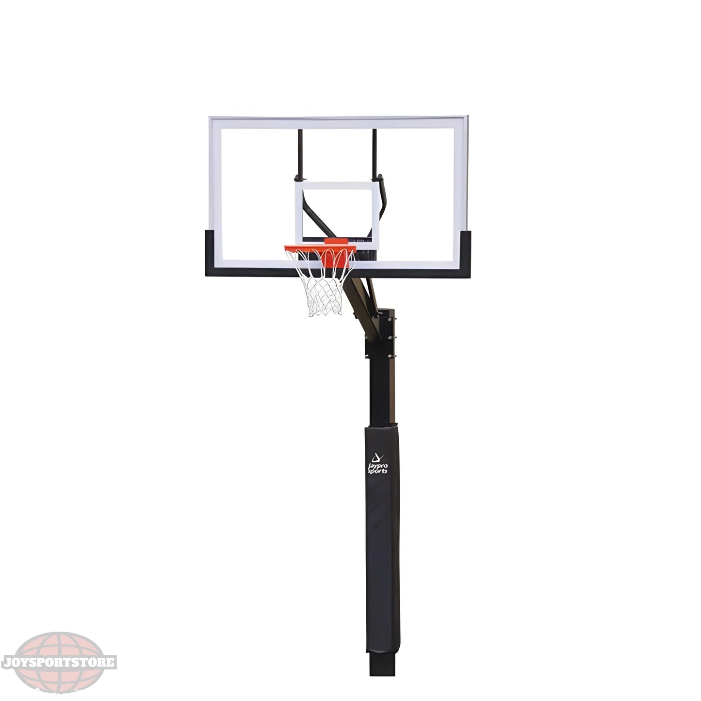 Jaypro Church Yard Outdoor Basketball Hoop – 4" Square Pole with 48" Acrylic Rectangle Backboard | Outdoor Hoop for Churches, Parks & Schools - JoySportStore