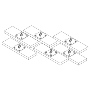 Jaypro Wall Mounting Kit for Gymnasium Installations