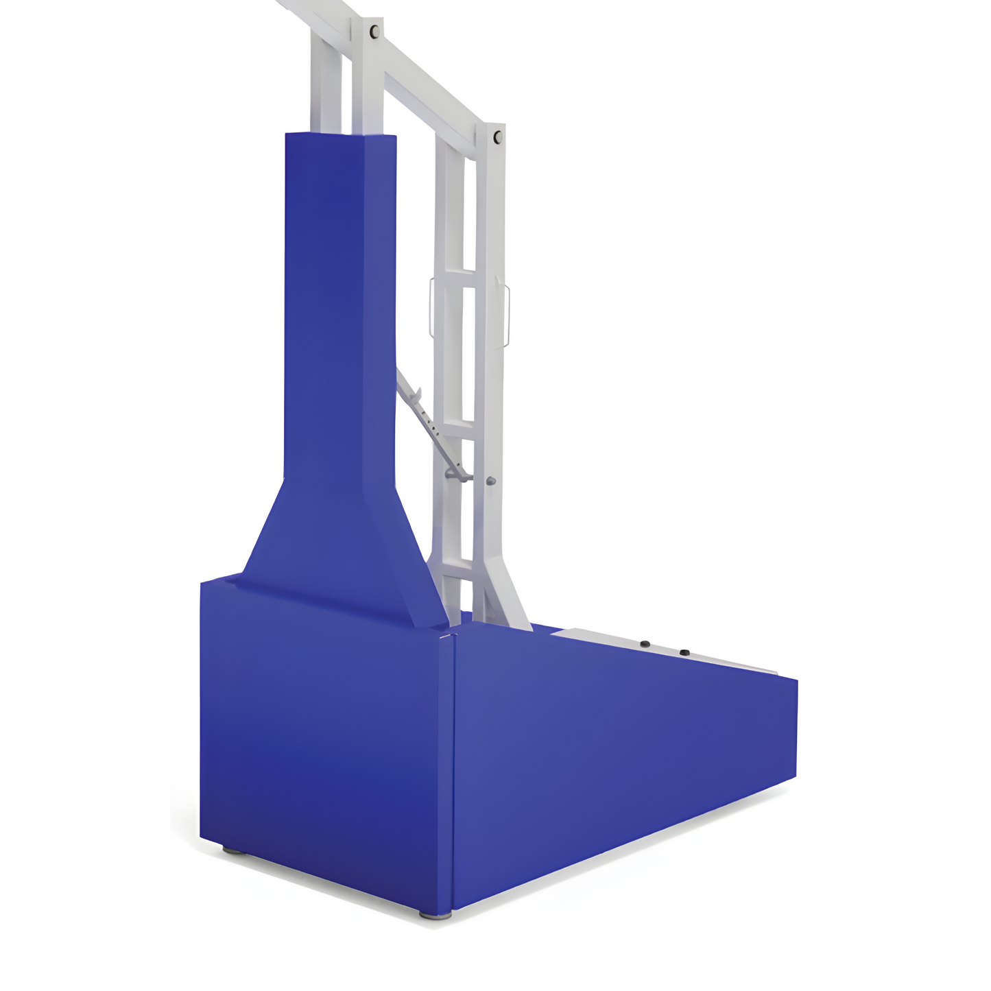 Jaypro Portable Basketball Hoop base with blue padding for enhanced safety and stability