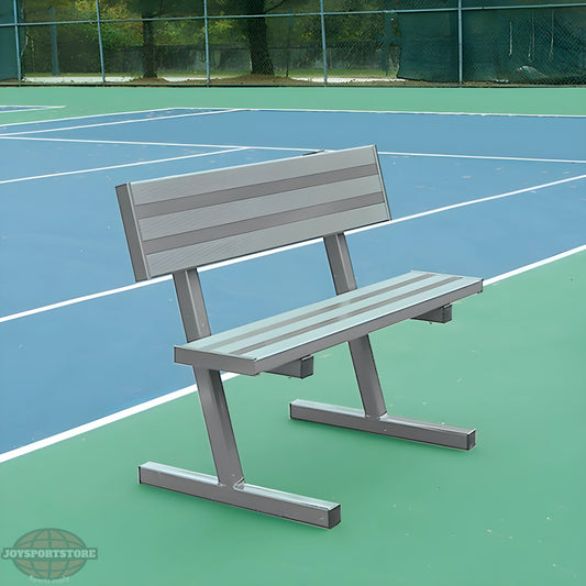 Jaypro Portable Courtside Bench with Seat Back – 5 ft. | Durable & Comfortable Seating for Sidelines (PB40) - JoySportStore