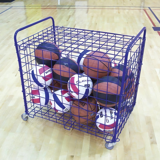 Jaypro ToteMaster Ball Cart – 25-Ball Capacity – Royal Blue (TE-2) - JoySportStore