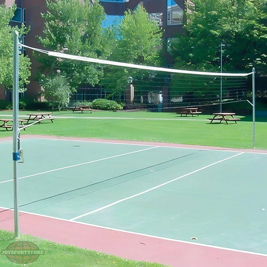 Jaypro Outdoor Recreational Volleyball System with Net | Durable, Ground Sleeve-Mounted Set for Parks & Schools (OS‑350‑GS) - JoySportStore