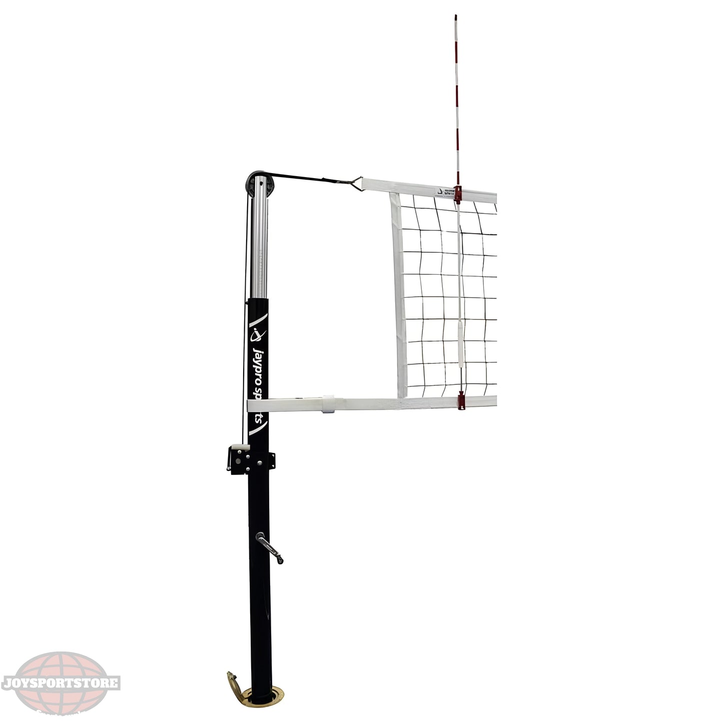 Jaypro FeatherLite Volleyball System (3" Floor Sleeve) | Lightweight, Competitive Volleyball Upright Set (PVB‑4500) - JoySportStore