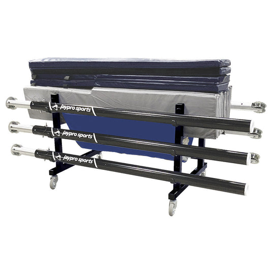 Jaypro Volleyball Equipment Carrier (48 in.L x 36 in.W - 6 Poles) - Deluxe Jaypro