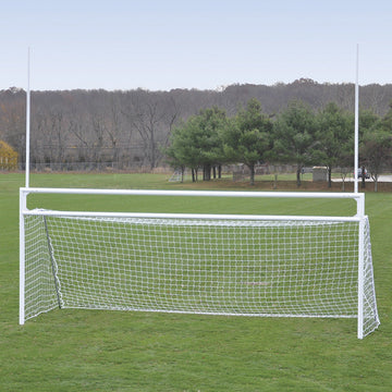 Jaypro Goals - Soccer/Football (with Standard Backstays) - Deluxe, Official Size (8 ft. H x 24 ft. W x 4 ft. B x 10 ft. D)