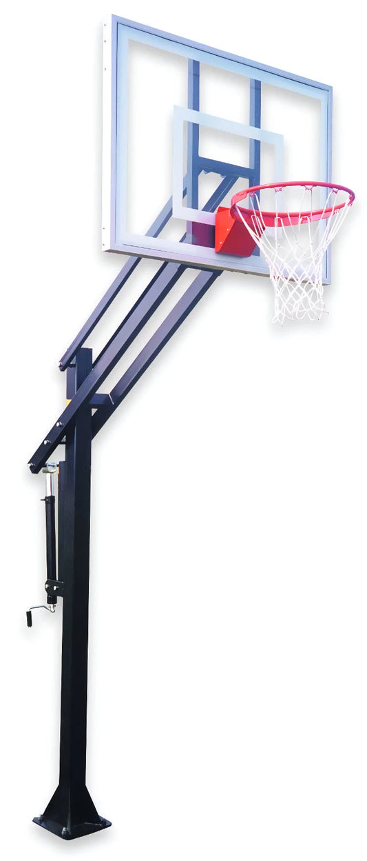 First Team Basketball Hoop with Adjustable Height and Sturdy Steel Frame for Outdoor Play
