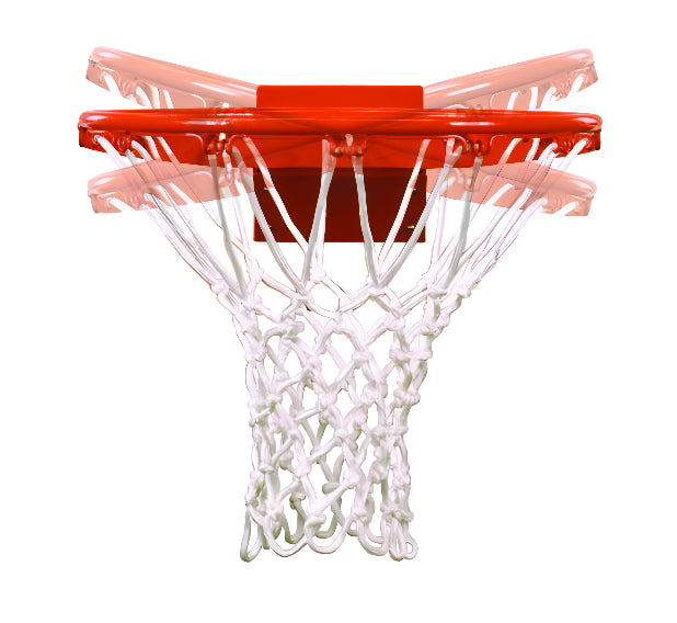 FIRST TEAM basketball hoop rim with breakaway feature showing motion, First Team FT196 Breakaway