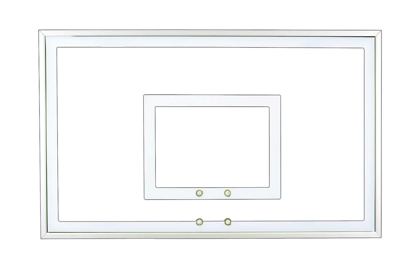 First Team FT230 basketball hoop clear acrylic backboard with white border and mounting holes