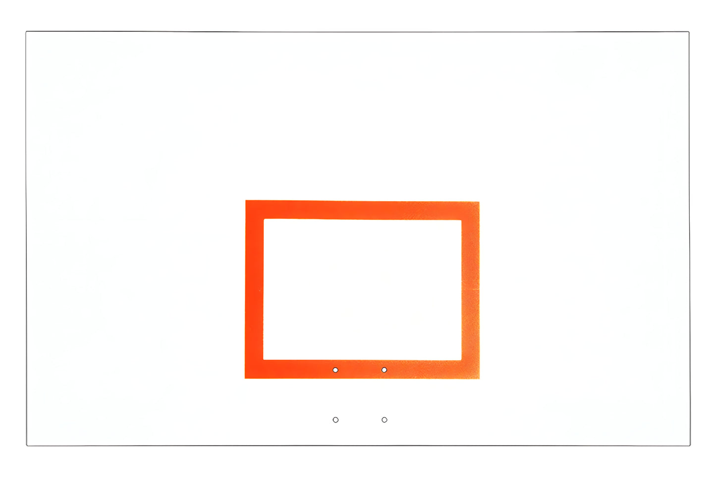First Team FT265B basketball hoop backboard with orange border and clear white background