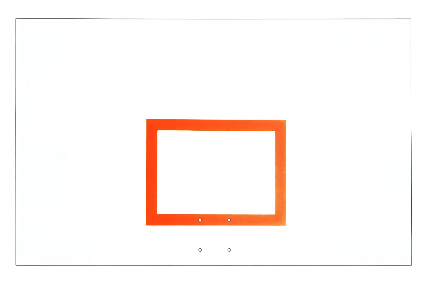 First Team FT265B basketball hoop backboard with orange border and clear white background