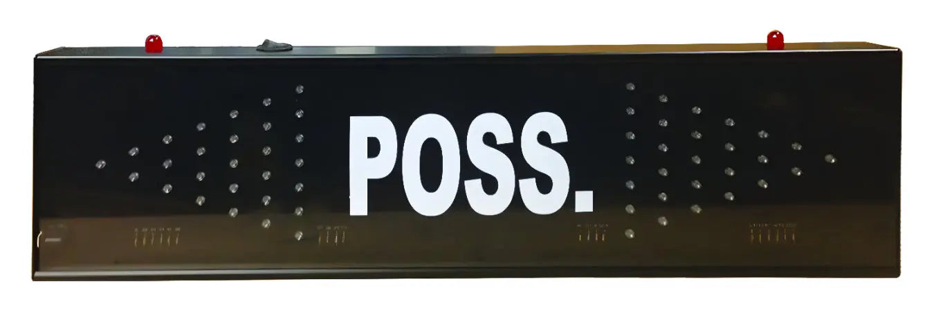 First Team FT800PA basketball hoop LED possession scoreboard display with clear white text