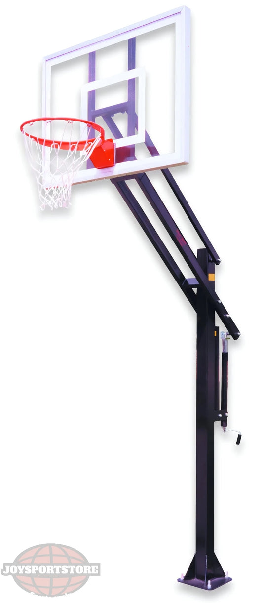 First Team In Ground Basketball Hoop with Adjustable Height and Robust Construction for Outdoor Play