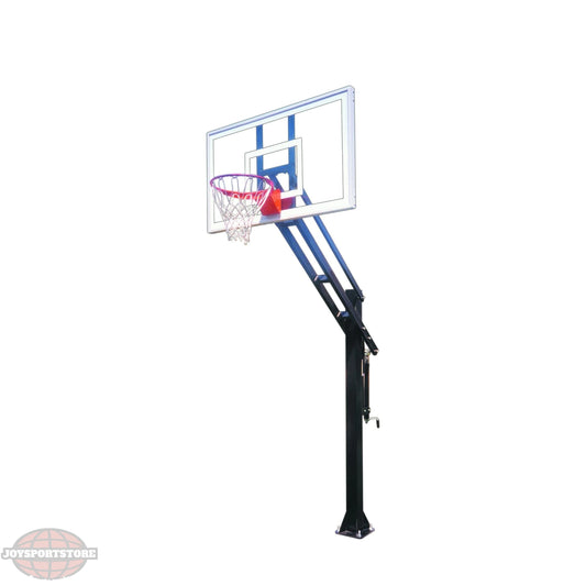 First Team InGround Basketball Hoop with Adjustable Height and Sturdy Construction for Home Use