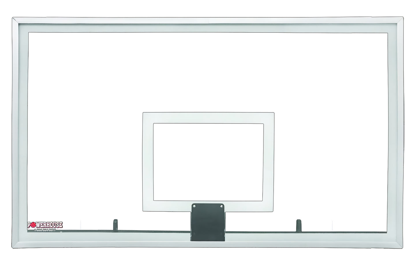 First Team PH4272 Glass basketball hoop backboard with clear glass and white frame