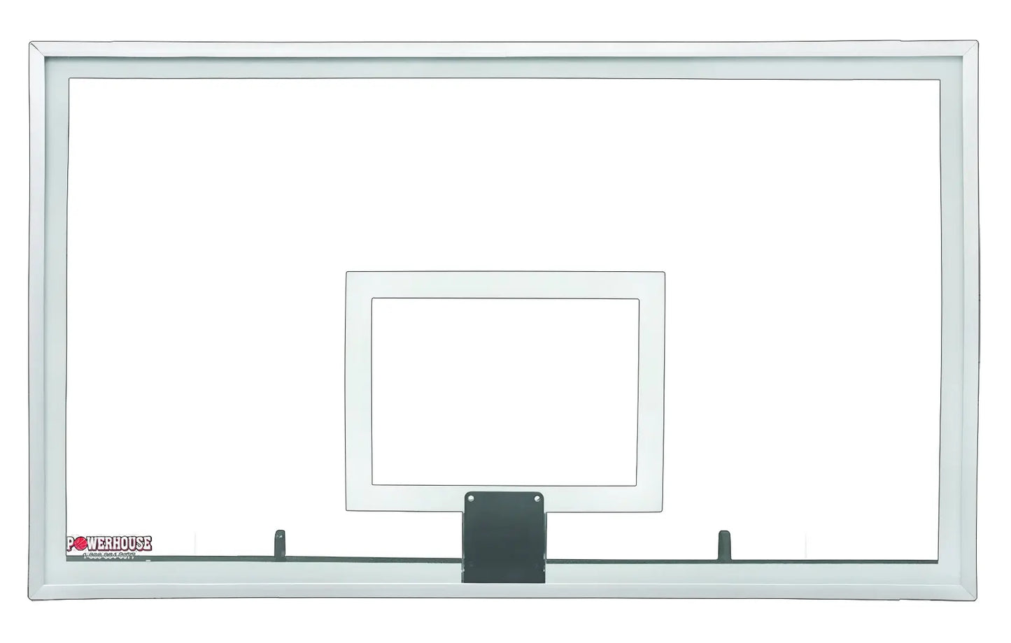 First Team PH4272 Glass basketball hoop backboard with clear glass and white frame