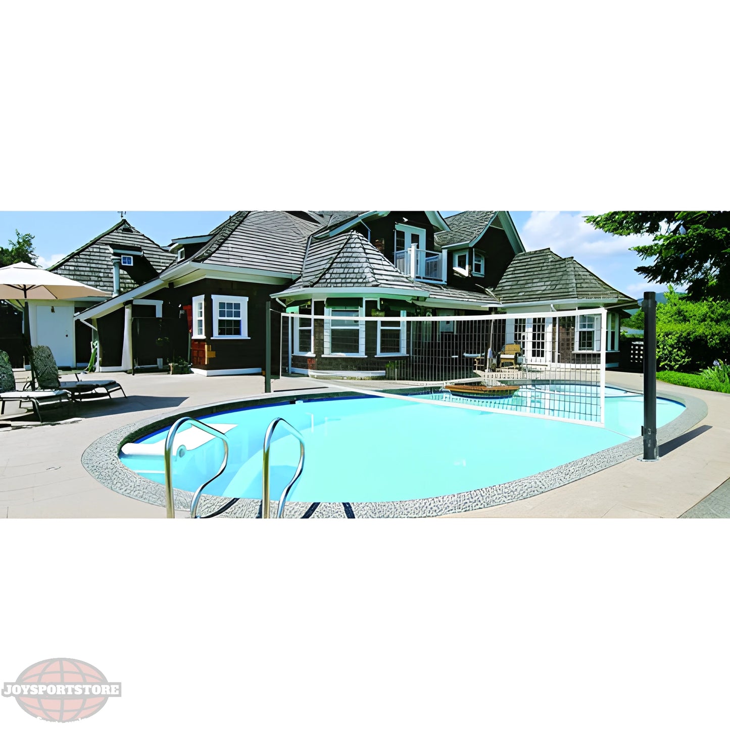 First Team Stellar Aqua Swimming Pool Volleyball Net System - JoySportStore