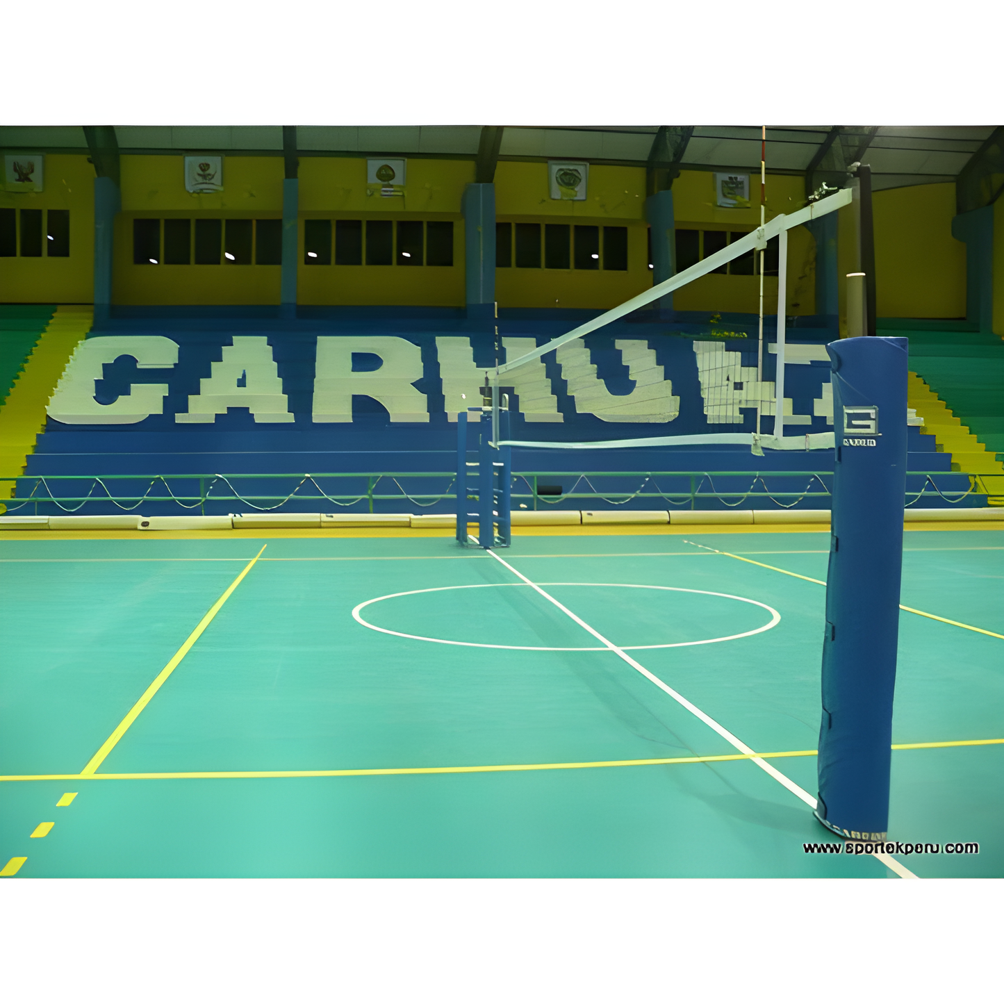 Gared Libero Master 4" OD Telescopic One Court Volleyball System 7300