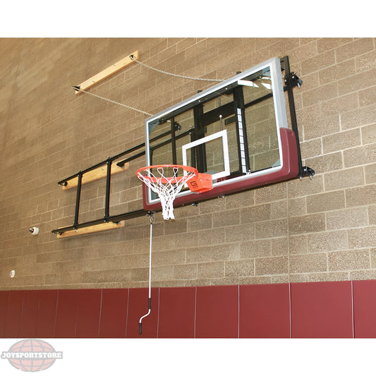 Gared 42” X 72” Side Fold Basketball Wall Mounted Package w/ Electric Height Adjuster - JoySportStore
