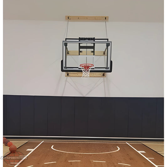 Gared 42” X 72” Stationary Wall Mount Basketball  Hoop Package w/ Manual Height Adjuster - JoySportStore