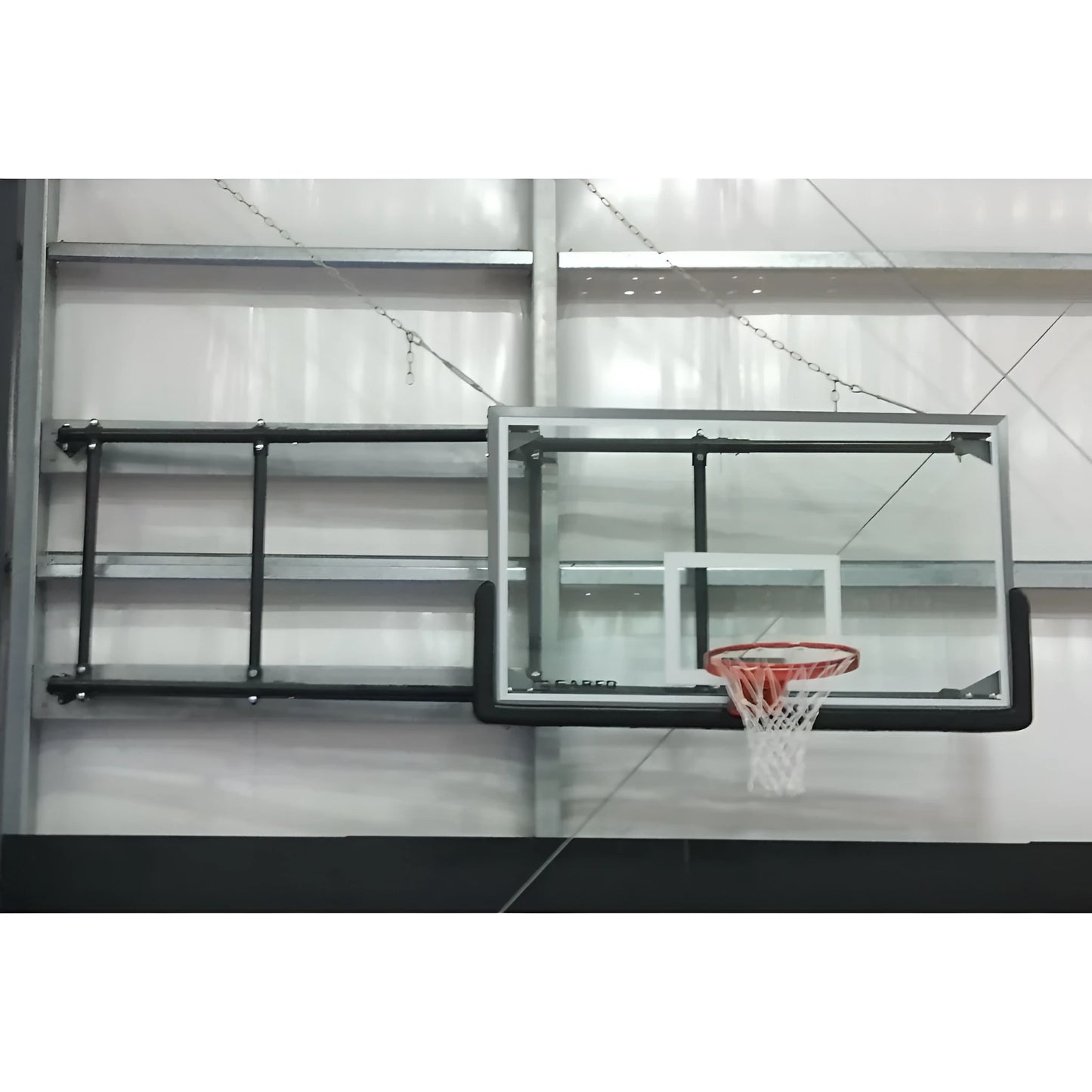 Gared 42” X 72” Side Fold Basketball Wall Mounted Package w/ Electric Height Adjuster - JoySportStore