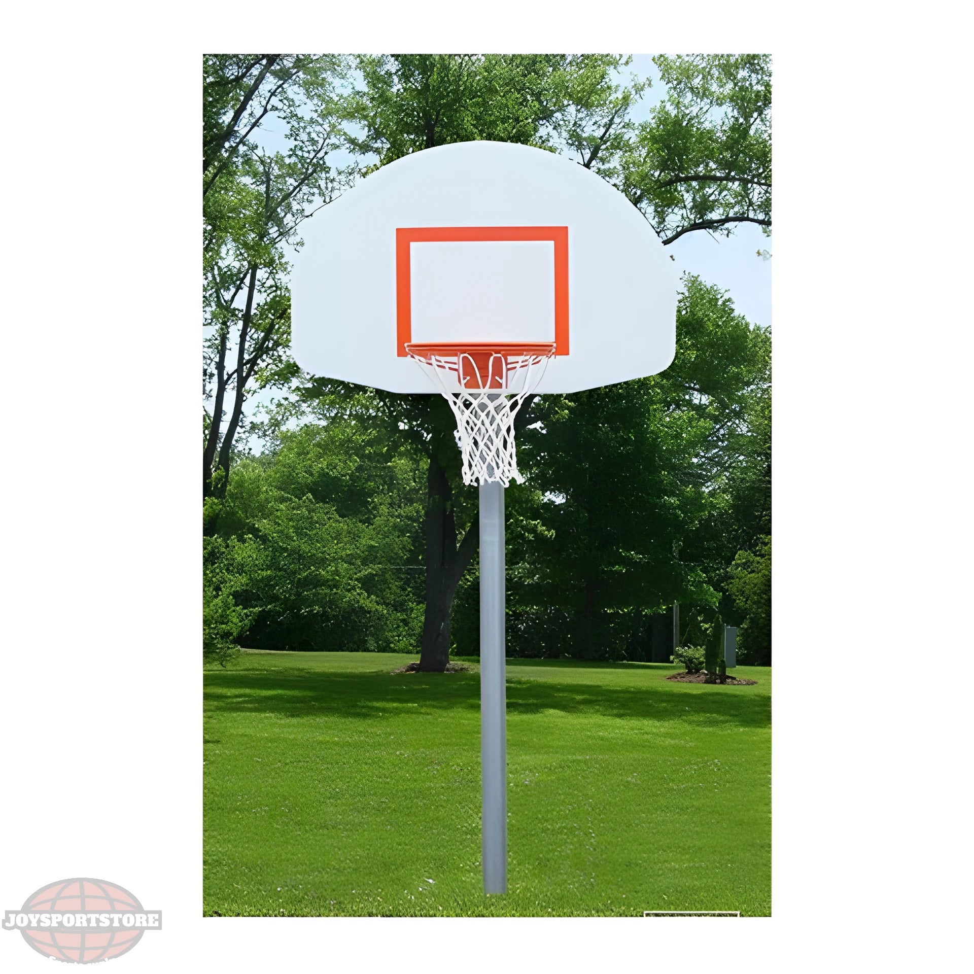 Gared Economy 3-1/2" O.D. Straight Post Basketball Package PK3511 - JoySportStore