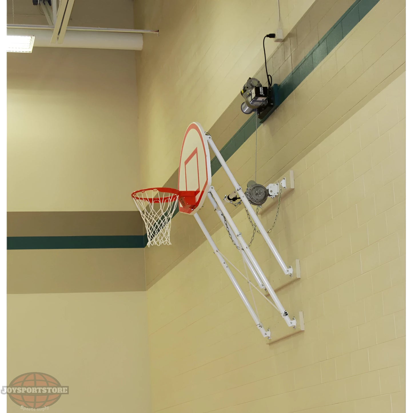 Gared 35" x 54" Four Point Fold-Up Basketball Wall Mount Package - JoySportStore