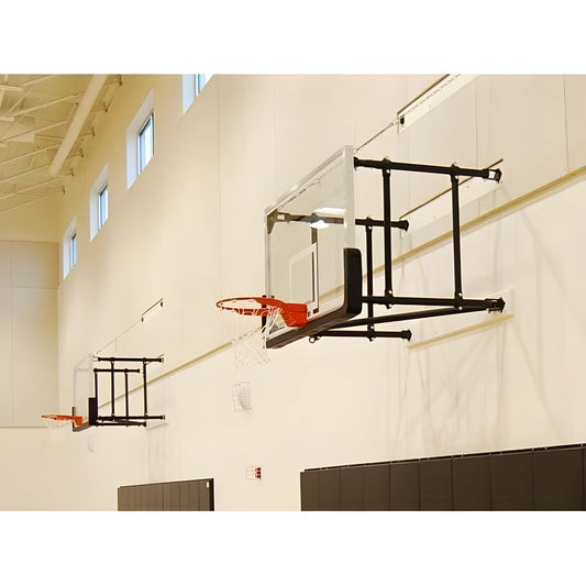 Gared 42” X 72” Four Point Side-Fold Basketball Wall Mount Package - JoySportStore