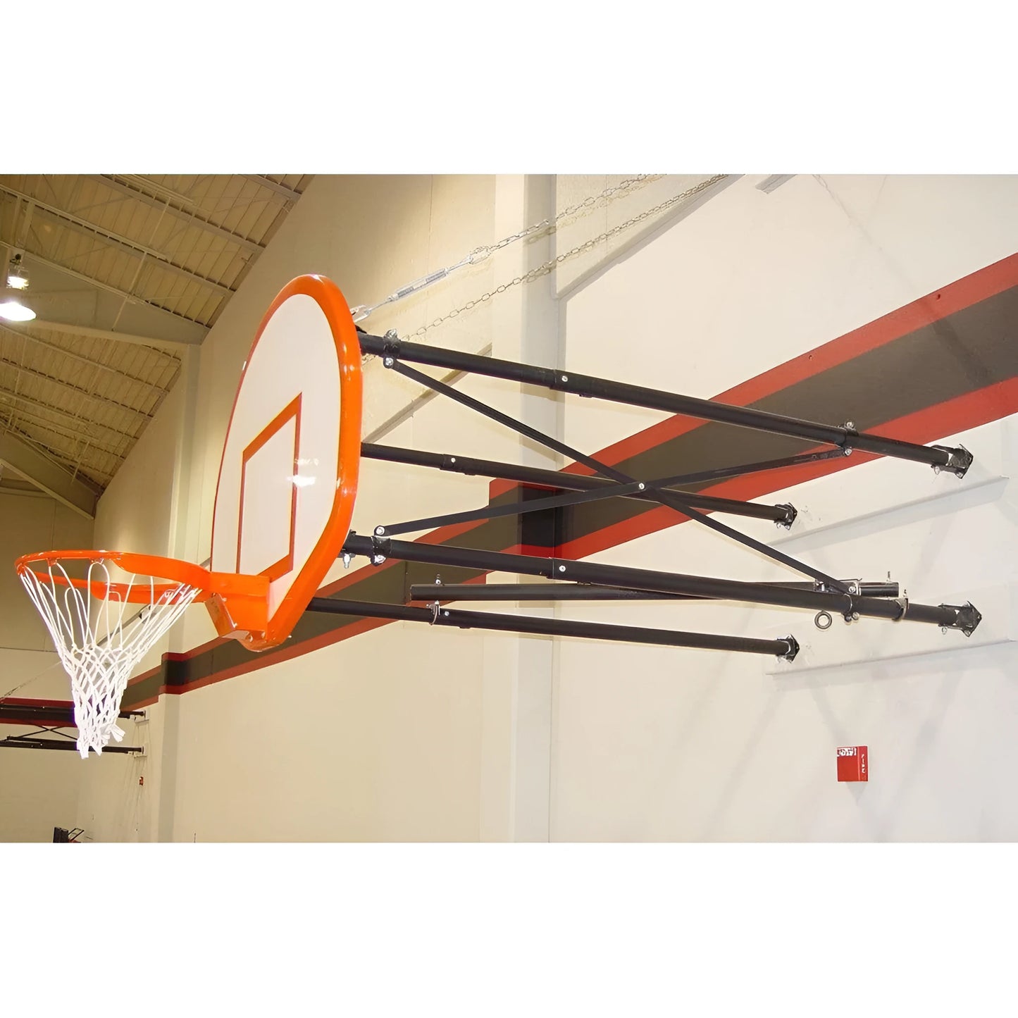 Gared 35" x 54" Four Point Side-Fold Basketball Wall Mount Package - JoySportStore