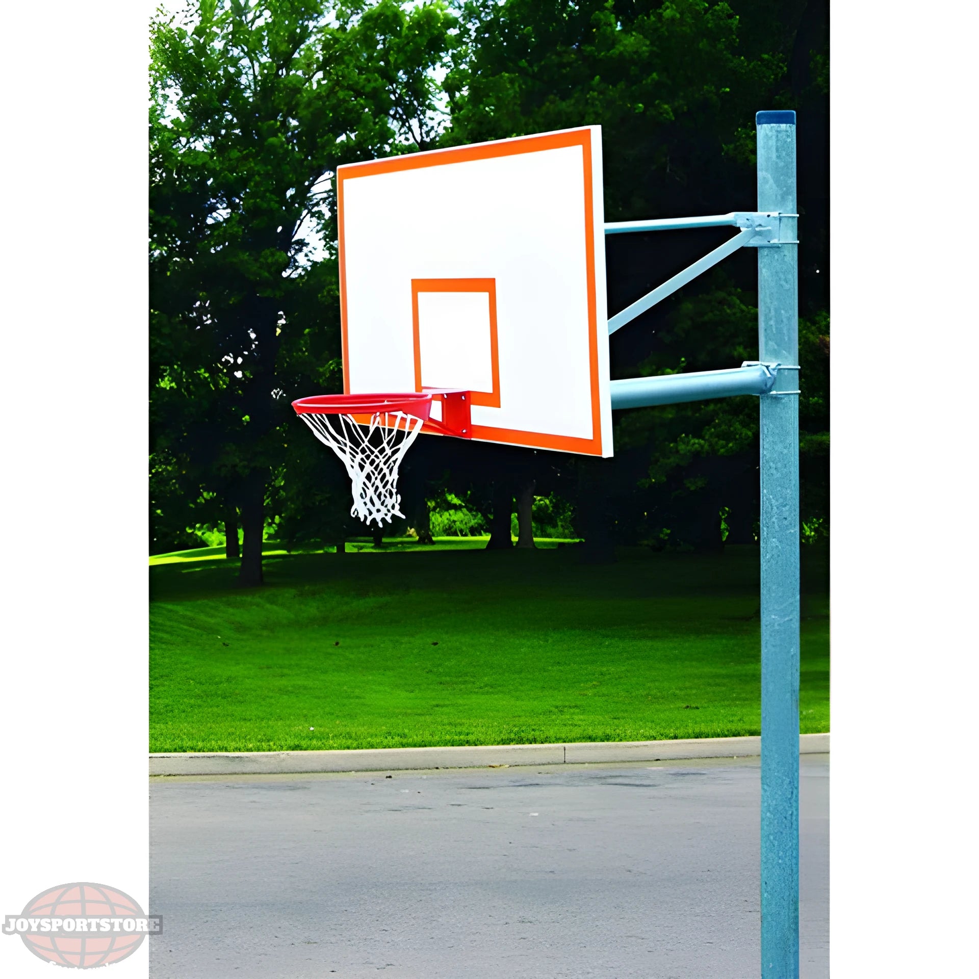 Gared Heavy Duty 6-5/8" O.D. Adjustable Straight Post Basketball Package PK6010 - JoySportStore