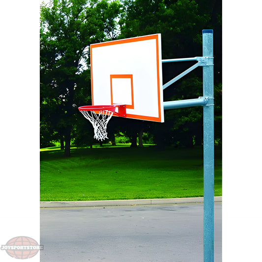 Gared Heavy Duty 6-5/8" O.D. Adjustable Straight Post Basketball Package PK6010 - JoySportStore