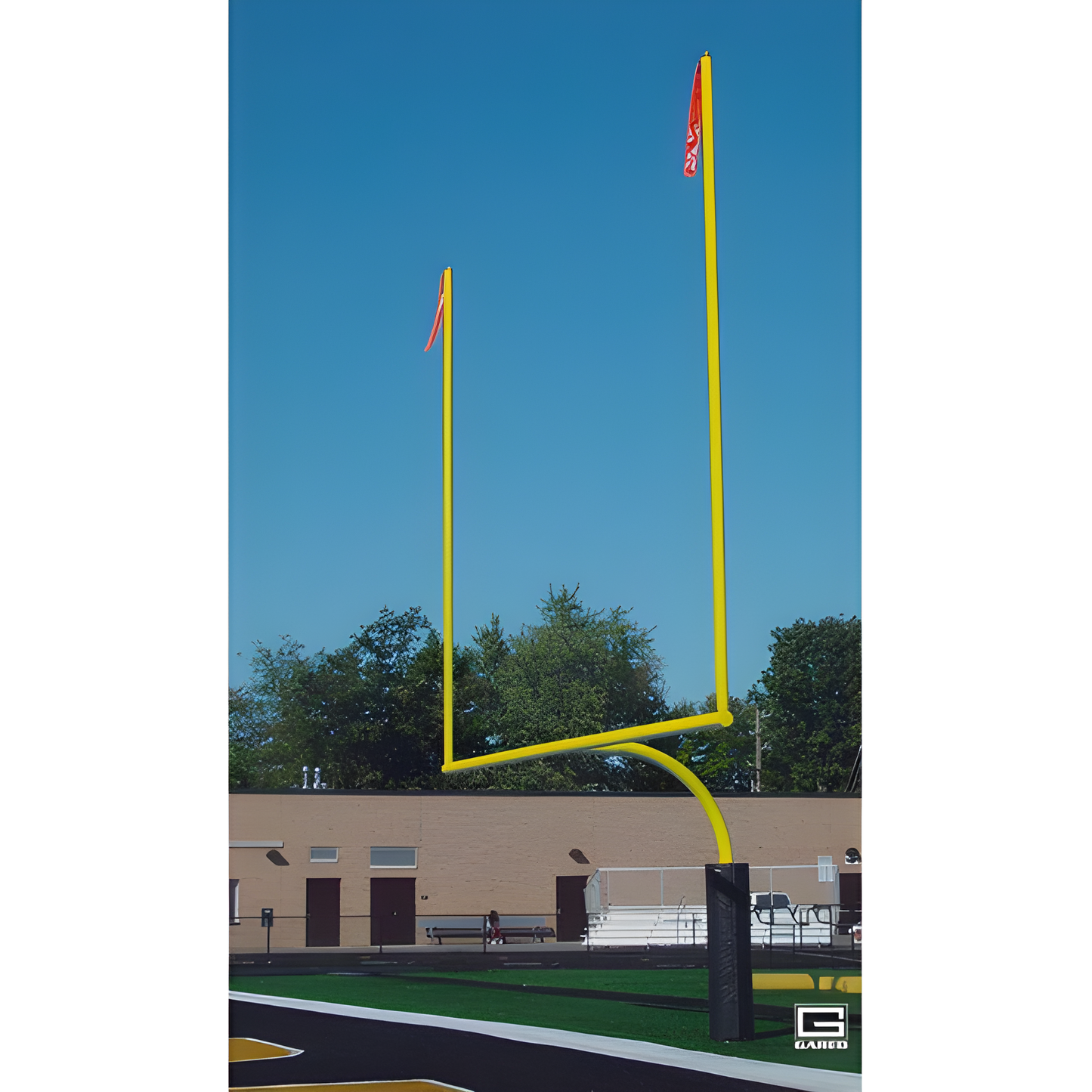 Gared Redzone High School 5-9/16" O.D. Football Goalposts (Pair)